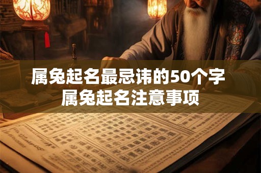 属兔起名最忌讳的50个字 属兔起名注意事项