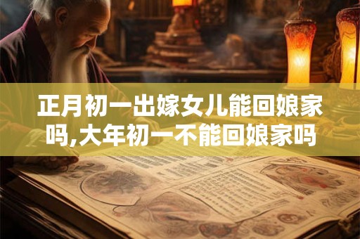 正月初一出嫁女儿能回娘家吗,大年初一不能回娘家吗？