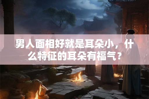 男人面相好就是耳朵小，什么特征的耳朵有福气？
