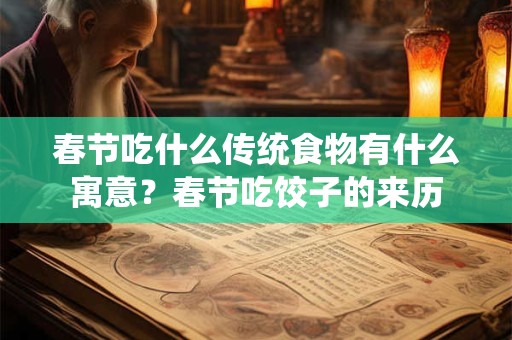 春节吃什么传统食物有什么寓意？春节吃饺子的来历