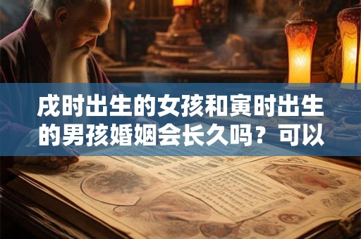 戌时出生的女孩和寅时出生的男孩婚姻会长久吗？可以在一起吗？