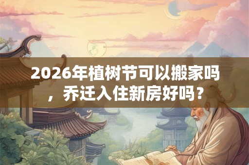 2026年植树节可以搬家吗，乔迁入住新房好吗？