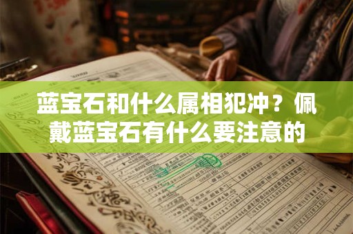 蓝宝石和什么属相犯冲？佩戴蓝宝石有什么要注意的