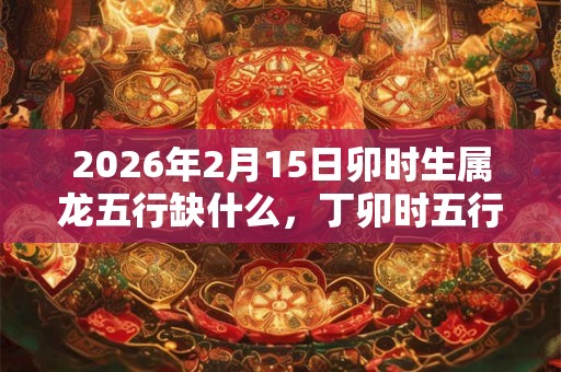 2026年2月15日卯时生属龙五行缺什么，丁卯时五行缺什么