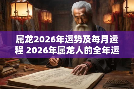 属龙2026年运势及每月运程 2026年属龙人的全年运势