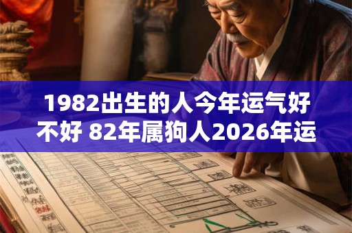 1982出生的人今年运气好不好 82年属狗人2026年运势详解