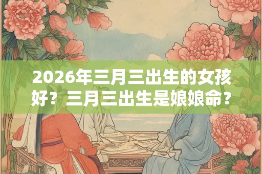 2026年三月三出生的女孩好？三月三出生是娘娘命？