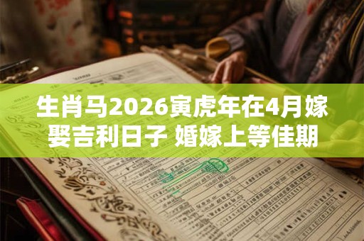 生肖马2026寅虎年在4月嫁娶吉利日子 婚嫁上等佳期 生肖马2026寅虎年在4月嫁娶吉利日子 婚嫁上等佳期