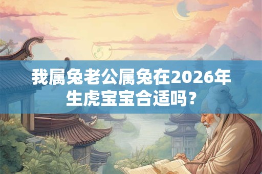 我属兔老公属兔在2026年生虎宝宝合适吗？