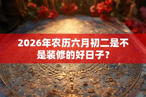 2026年农历六月初二是不是装修的好日子？