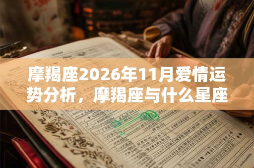 摩羯座2026年11月爱情运势分析，摩羯座与什么星座最配？