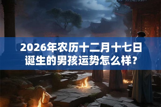 2026年农历十二月十七日诞生的男孩运势怎么样？
