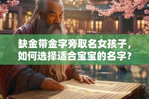缺金带金字旁取名女孩子，如何选择适合宝宝的名字？
