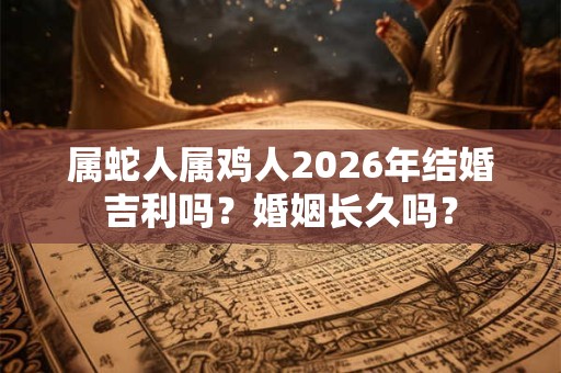 属蛇人属鸡人2026年结婚吉利吗？婚姻长久吗？
