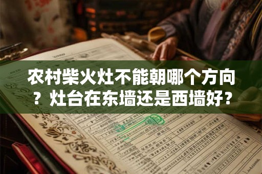 农村柴火灶不能朝哪个方向？灶台在东墙还是西墙好？