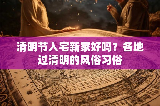 清明节入宅新家好吗？各地过清明的风俗习俗