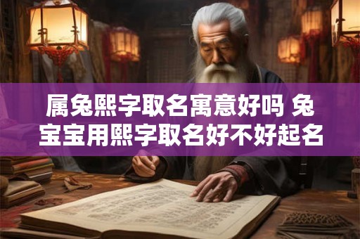 属兔熙字取名寓意好吗 兔宝宝用熙字取名好不好起名网