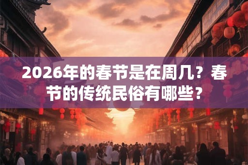 2026年的春节是在周几？春节的传统民俗有哪些？