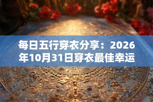 每日五行穿衣分享：2026年10月31日穿衣最佳幸运色
