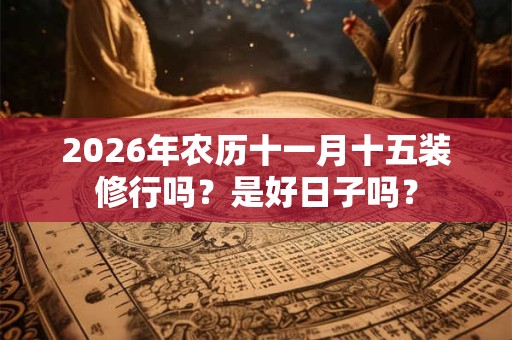 2026年农历十一月十五装修行吗?是好日子吗? 2026年农历十一月十五装修行吗?是好日子吗?
