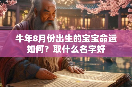 牛年8月份出生的宝宝命运如何?取什么名字好 牛年8月份出生的宝宝命运如何?取什么名字好