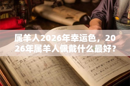 属羊人2026年幸运色，2026年属羊人佩戴什么最好？