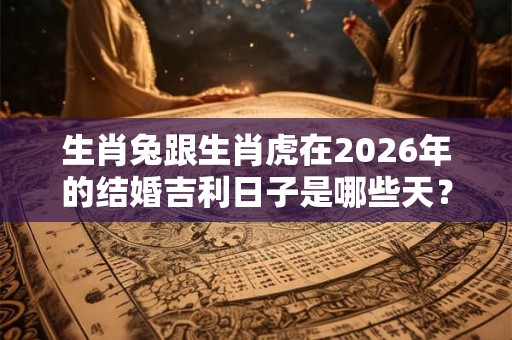 生肖兔跟生肖虎在2026年的结婚吉利日子是哪些天？