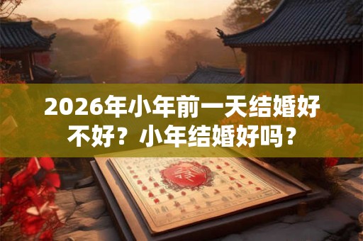 2026年小年前一天结婚好不好？小年结婚好吗？