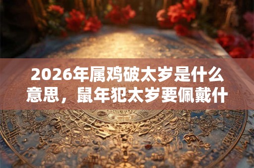 2026年属鸡破太岁是什么意思，鼠年犯太岁要佩戴什么