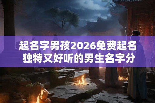 起名字男孩2026免费起名 独特又好听的男生名字分享