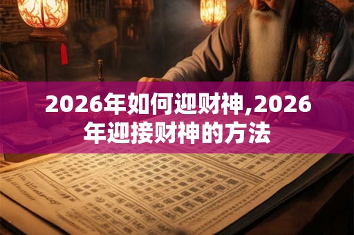 2026年如何迎财神,2026年迎接财神的方法