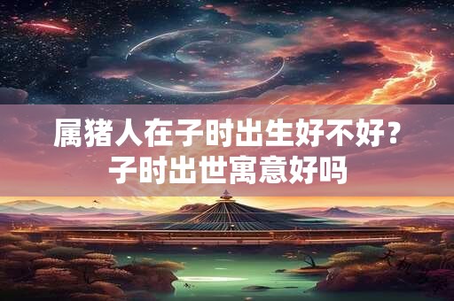 属猪人在子时出生好不好？子时出世寓意好吗