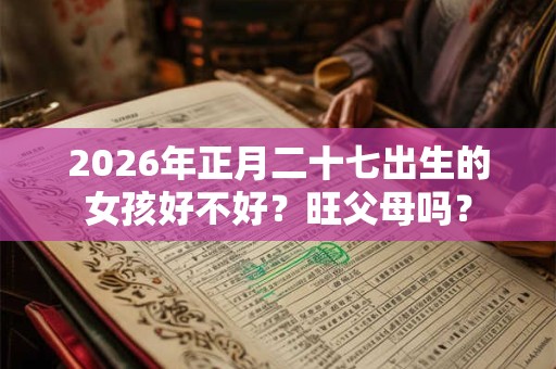 2026年正月二十七出生的女孩好不好？旺父母吗？