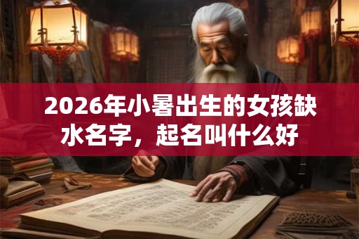 2026年小暑出生的女孩缺水名字，起名叫什么好