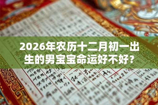 2026年农历十二月初一出生的男宝宝命运好不好？
