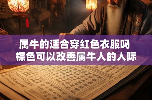属牛的适合穿红色衣服吗 棕色可以改善属牛人的人际关系