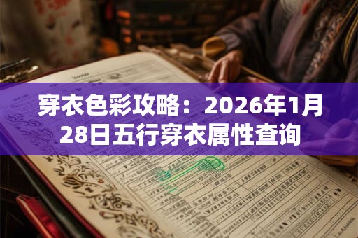 穿衣色彩攻略：2026年1月28日五行穿衣属性查询