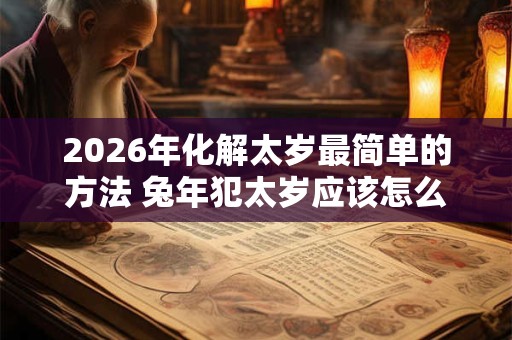 2026年化解太岁最简单的方法 兔年犯太岁应该怎么办
