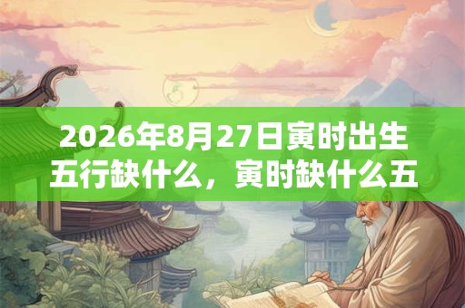 2026年8月27日寅时出生五行缺什么，寅时缺什么五行