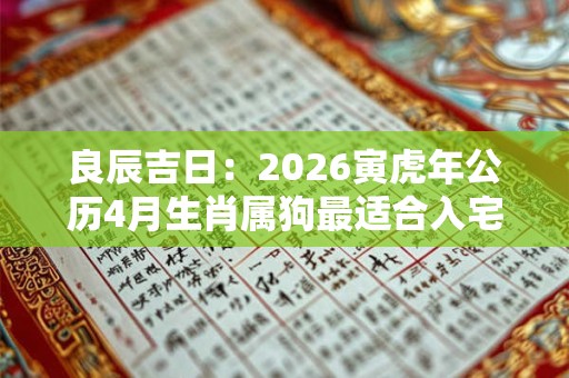 良辰吉日：2026寅虎年公历4月生肖属狗最适合入宅乔迁日期