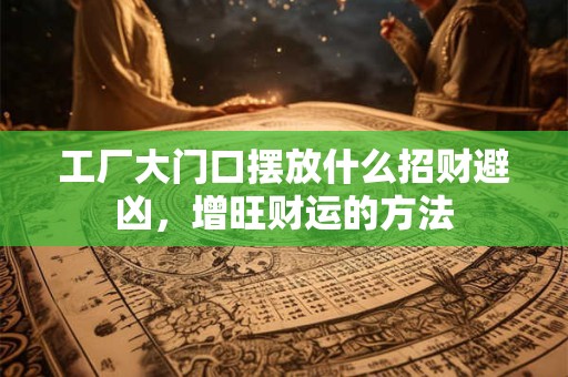 工厂大门口摆放什么招财避凶，增旺财运的方法