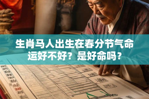 生肖马人出生在春分节气命运好不好？是好命吗？