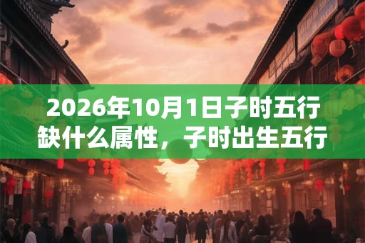 2026年10月1日子时五行缺什么属性，子时出生五行缺什么