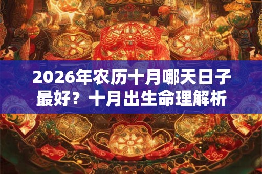 2026年农历十月哪天日子最好？十月出生命理解析