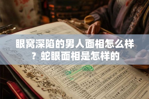 眼窝深陷的男人面相怎么样？蛇眼面相是怎样的
