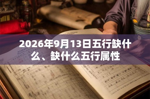 2026年9月13日五行缺什么、缺什么五行属性