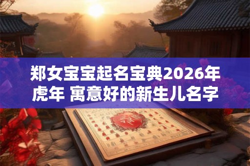 郑女宝宝起名宝典2026年虎年 寓意好的新生儿名字