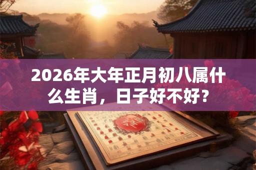 2026年大年正月初八属什么生肖，日子好不好？