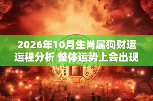 2026年10月生肖属狗财运运程分析 整体运势上会出现波动