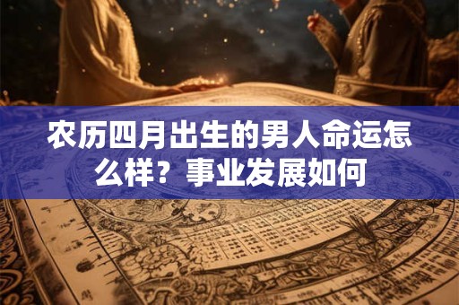 农历四月出生的男人命运怎么样？事业发展如何